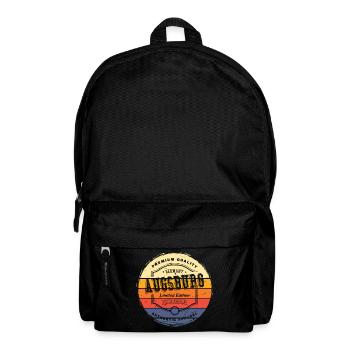 Augsburg Germany City Vintage Retro Skyline - Backpack - black - Front