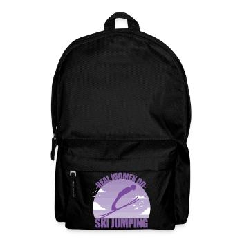 Saut à ski Sauteur à ski Sports d’hiver Cadeau - Sac à dos - noir - Devant