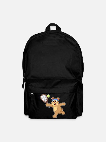 Bär Tennis Tennisschläger Sport - Rucksack - Schwarz