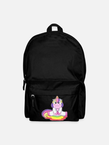 Toilettes licorne - Sac à dos - noir