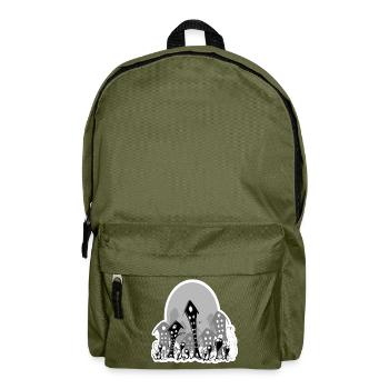 Graue Welt - Rucksack - Olivgrün - Vorne