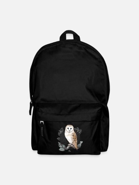 Chouette effraie avant la nouvelle lune - Sac à dos - noir
