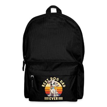 Hund Best Dog Dad Ever Bester Hunde Papa Vater - Rucksack - Schwarz - Vorne