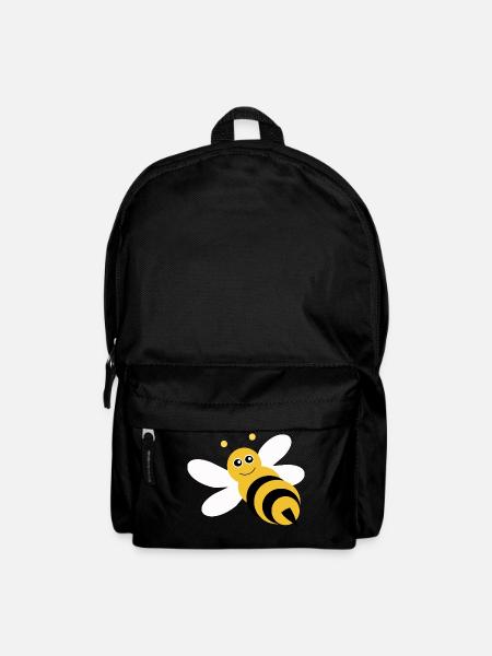 Niedliches Bienen T-Shirt  lustiges Design Imker - Rucksack - Schwarz