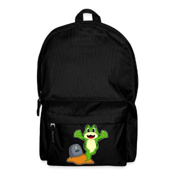 Frog Halloween Gravestone - Backpack - black - Front