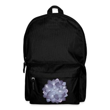 beautiful succulents blossom in delicate colors - Backpack - black - Front