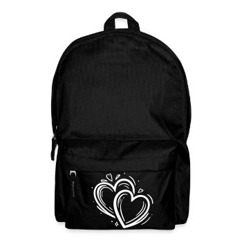2 Hearts Decor - Backpack - black - Front