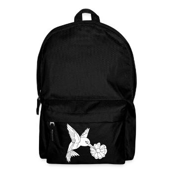 White Foraging Bird - Backpack - black - Front