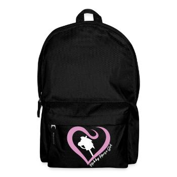 Hobby Horse Girl weiß - Rucksack - Schwarz - Vorne