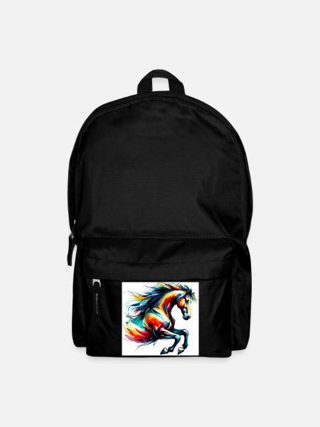 Pferd - Rucksack - Schwarz