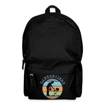 garden love gardener plants icon retro vintage - Backpack - black - Front
