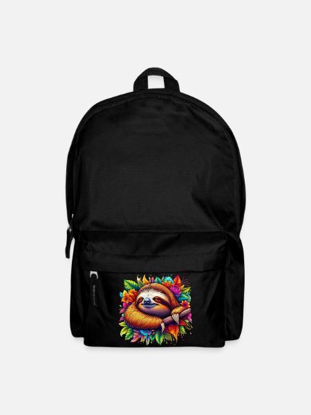 Faultier - Rucksack - Schwarz