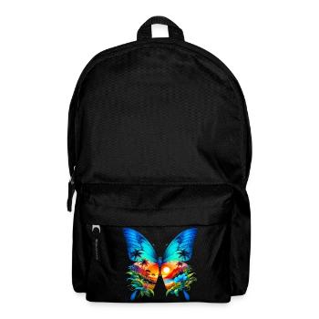 Schmetterling - Rucksack - Schwarz - Vorne