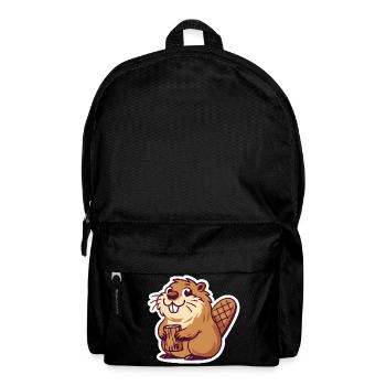Biber Meme - Rucksack - Schwarz - Vorne