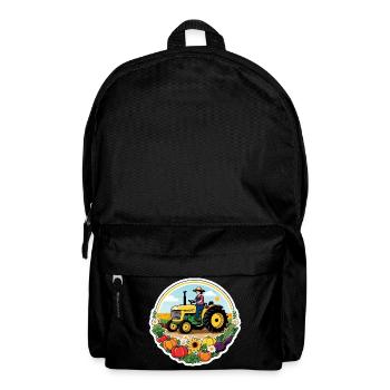 Farmer Sonne Blume Vegan - Rucksack - Schwarz - Vorne