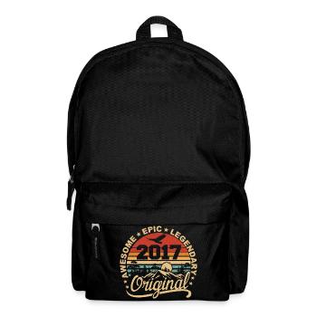Original 2017 Geburtstagsgeschenk 2017 Retro 2017 - Rucksack - Schwarz - Vorne