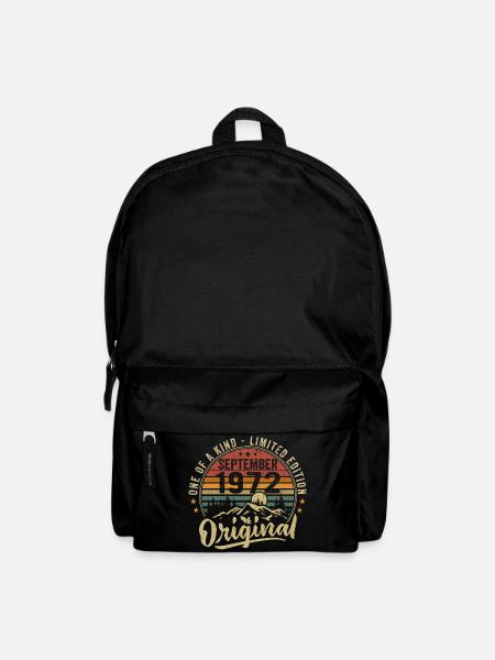 Geburtstag September 1972 - geboren im September 1972 - Rucksack - Schwarz