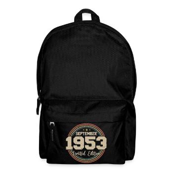 September 1953 Geburtstagsgeschenk 1953 - Rucksack - Schwarz - Vorne