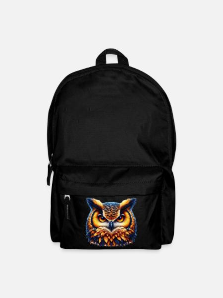 Eule - Rucksack - Schwarz