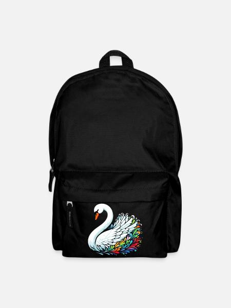 Schwan - Rucksack - Schwarz