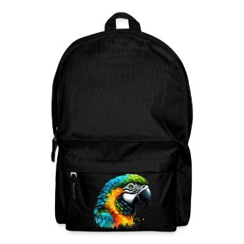 Papagei - Rucksack - Schwarz - Vorne