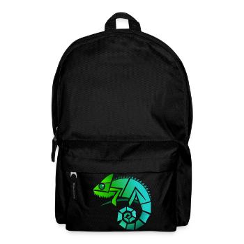 Chamäleon Illustration - Rucksack - Schwarz - Vorne