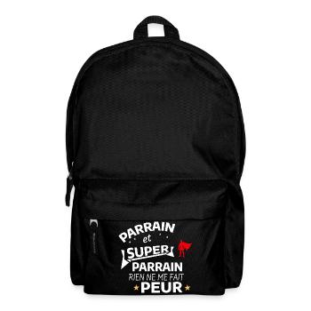 Benutzerdefinierte Superpate mit Umhang Heroisch - Rucksack - Schwarz - Vorne