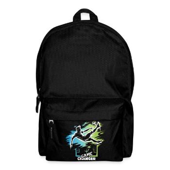 Game Changer – Football Overhead Kick Design Icon - Backpack - black - Front