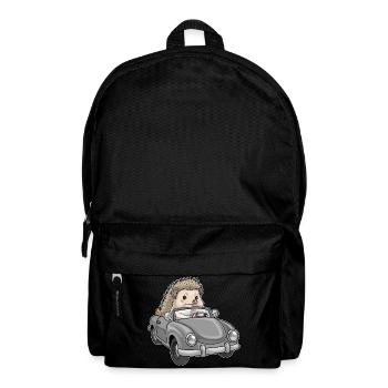 Hedgehog Car - Backpack - black - Front