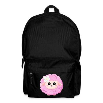 Cute Pink Sheep - Backpack - black - Front