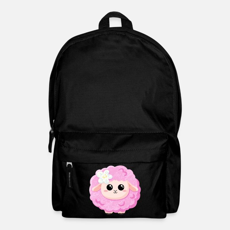 Süßes rosa Schaf - Rucksack - Schwarz