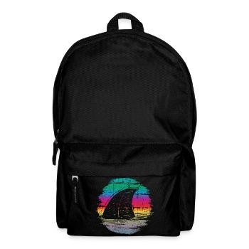 Sonnenuntergang Surfer Welle Illustration - Rucksack - Schwarz - Vorne