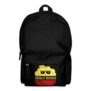 Totally Mashed Lustiges Wortspiel Kartoffel Karikatur - Rucksack - Schwarz - Vorne