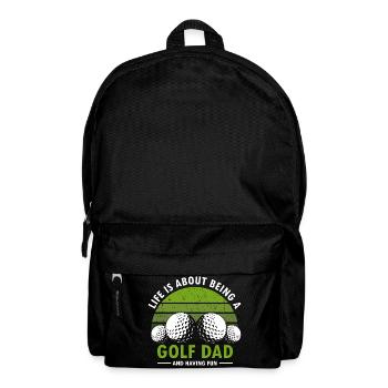 The Best Days Are Spent Golfing Retro Fun Lover - Backpack - black - Front