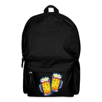 Verre de bière comique - Sac à dos - noir - Devant