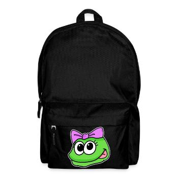 tête de fille grenouille tête d'animal - Sac à dos - noir - Devant