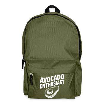 Avocado-Enthusiast - Rucksack - Olivgrün - Vorne