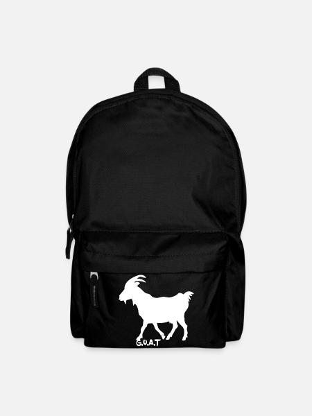 Ziege G.O.A.T. weiß - Rucksack - Schwarz