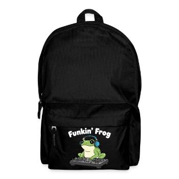 Funkin' Frog DJ in Headphones - Backpack - black - Front