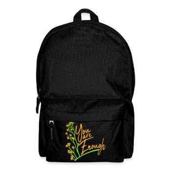 You Are Enough Self Love Motivational Quote - Backpack - black - Front