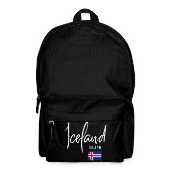 Racines islandaises, j’adore l’Islande - Sac à dos - noir - Devant