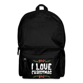 I love Christmas - Backpack - black - Front