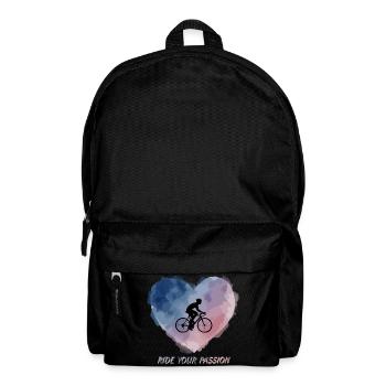 Aquarell-Herz-Fahrt - Rucksack - Schwarz - Vorne