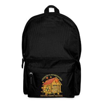 Autumn Fuel Storage Wooden House - Backpack - black - Front