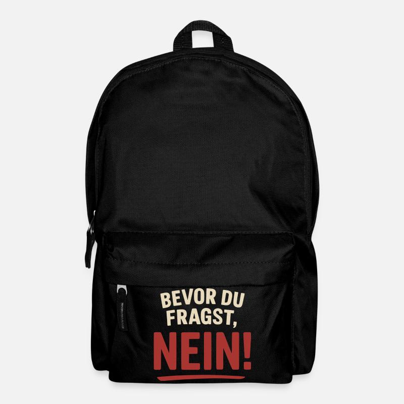 Before you ask, no! - Backpack - black