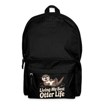 Living My Best Otter Life – Otter - Backpack - black - Front