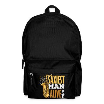 Sax Saxophone Funny Saxophonists Men - Backpack - black - Front