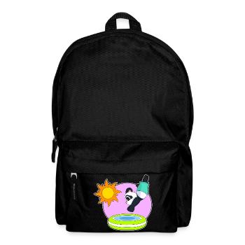 Été de la piscine Panda - Sac à dos - noir - Devant
