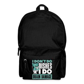 Toilettenverstopfungsmeister Lustiges - Rucksack - Schwarz - Vorne