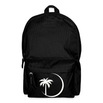 Silhouette du cercle de palmiers - Sac à dos - noir - Devant